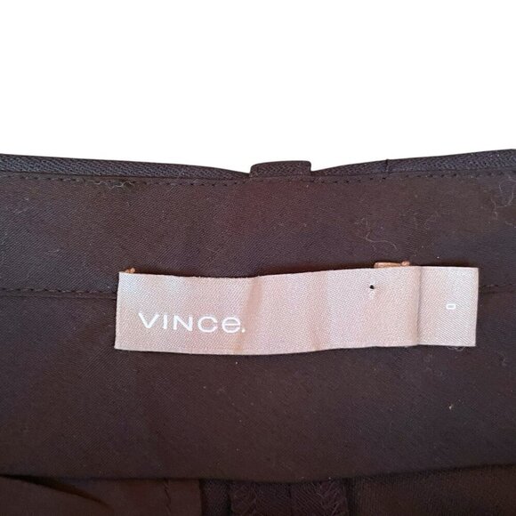 Vince Womens Tapered Ankle Trouser Sz 0 Black Stretch Wool Dress Pant $295 - Picture 10 of 10